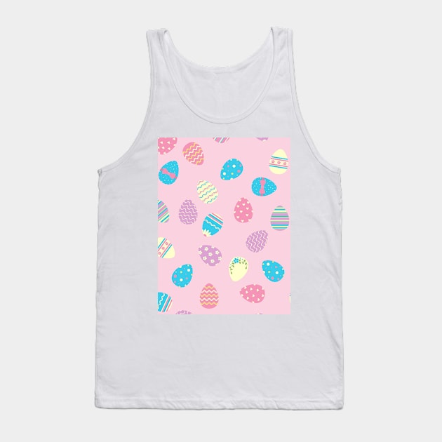 Pastel Easter Eggs Tank Top by NewburyBoutique